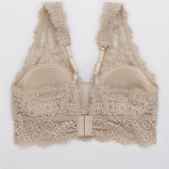 AERIE - Eyelash Lace Plunge Bralette (NEW) - Picture 6 of 8